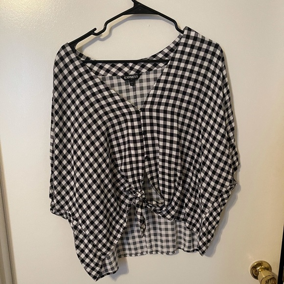 Tie Front Button Down Shirt - Picture 1 of 1